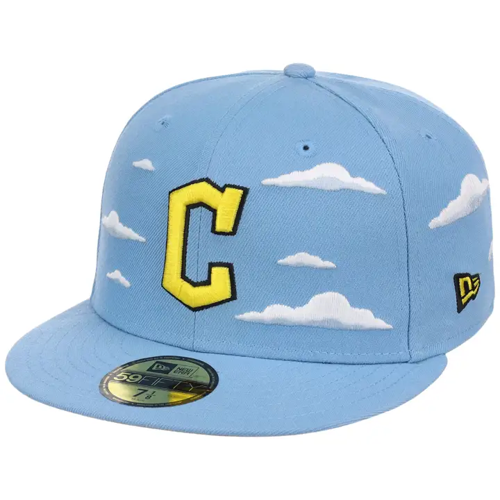 Cleveland Guardians MLB Simpsons Clouds 59FIFTY Sky/Gry