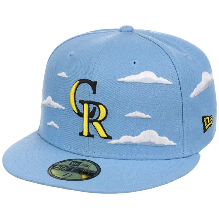 Colorado Rockies MLB Simpsons Clouds 59FIFTY Sky/Gry