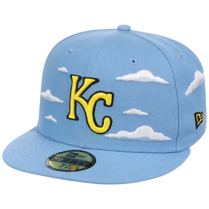 Kansas City Royals MLB Simpsons Clouds 59FIFTY Sky/Gry