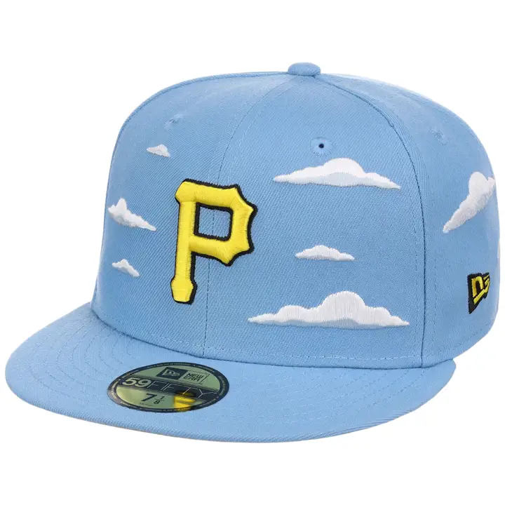 Pittsburgh Pirates MLB Simpsons Clouds 59FIFTY Sky/Gry