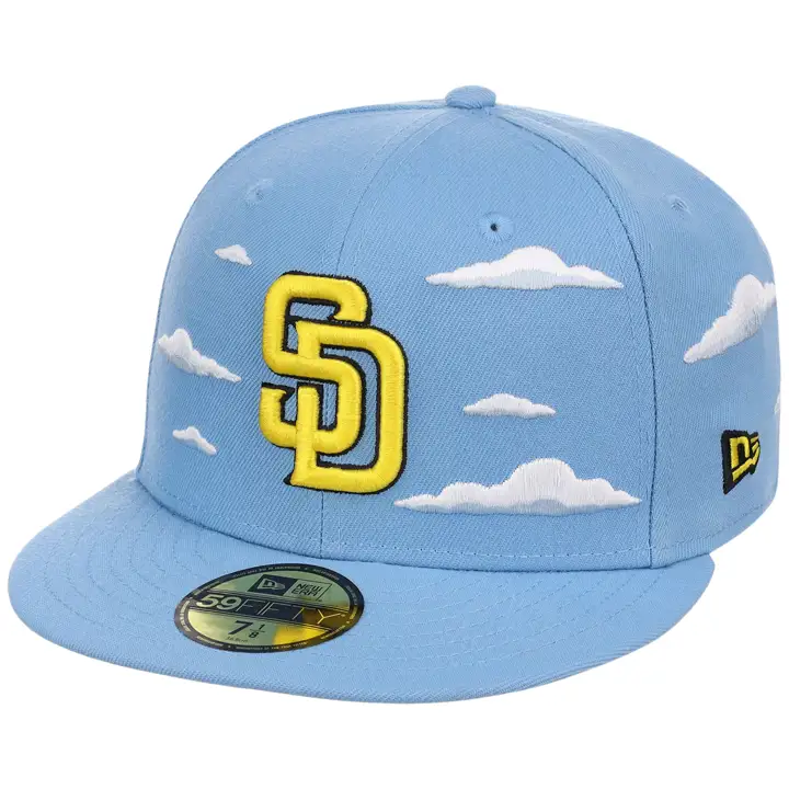 San Diego Padres MLB Simpsons Clouds 59FIFTY Sky/Gry