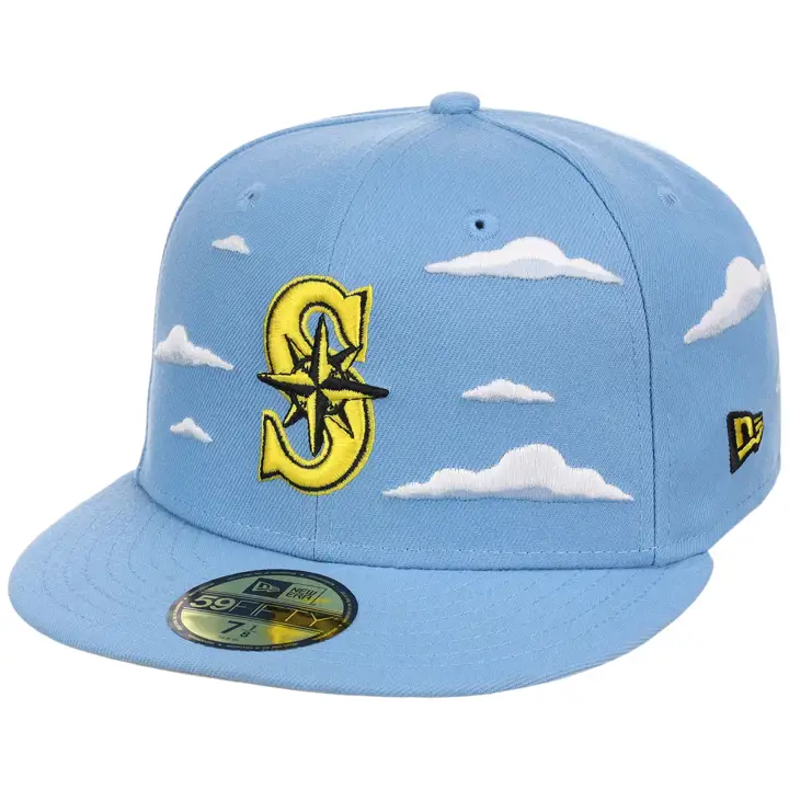 Seattle Mariners MLB Simpsons Clouds 59FIFTY Sky/Gry