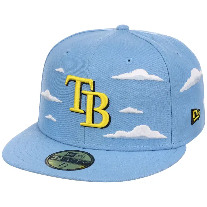 Tampa Bay Rays MLB Simpsons Clouds 59FIFTY Sky/Gry