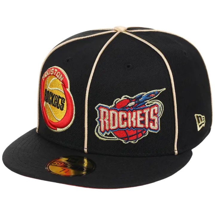 Houston Rockets NBA LHD Double Whammy 5950 Day 59FIFTY BLK/B
