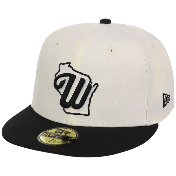 Casquette 59FIFTY MLB des Milwaukee Brewers CC CHR BLK ALT CHRM/BLK/GRY