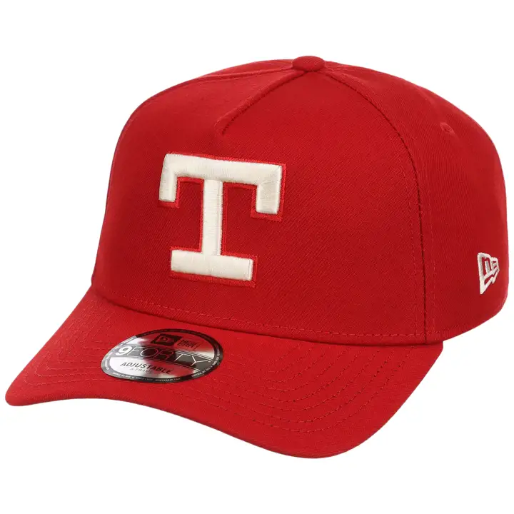 Casquette 9FORTY réglable MLB des Texas Rangers de New Era Rouge/Gris