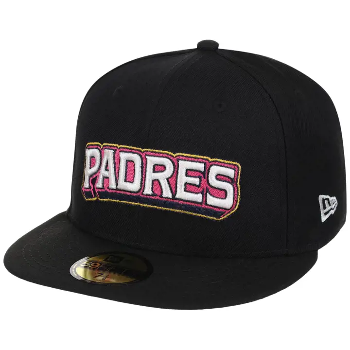 SAN DIEGO PADRES MLB LHD CC Noir Métallisé 59FIFTY NOI/GRI