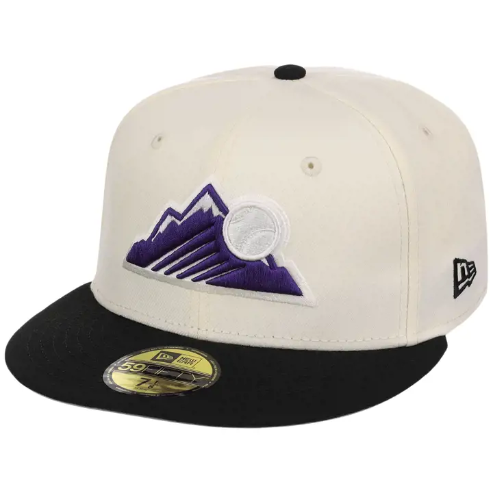 COLORADO ROCKIES MLB Chrome OTC Pop 59FIFTY Chrome/Noir/Gris