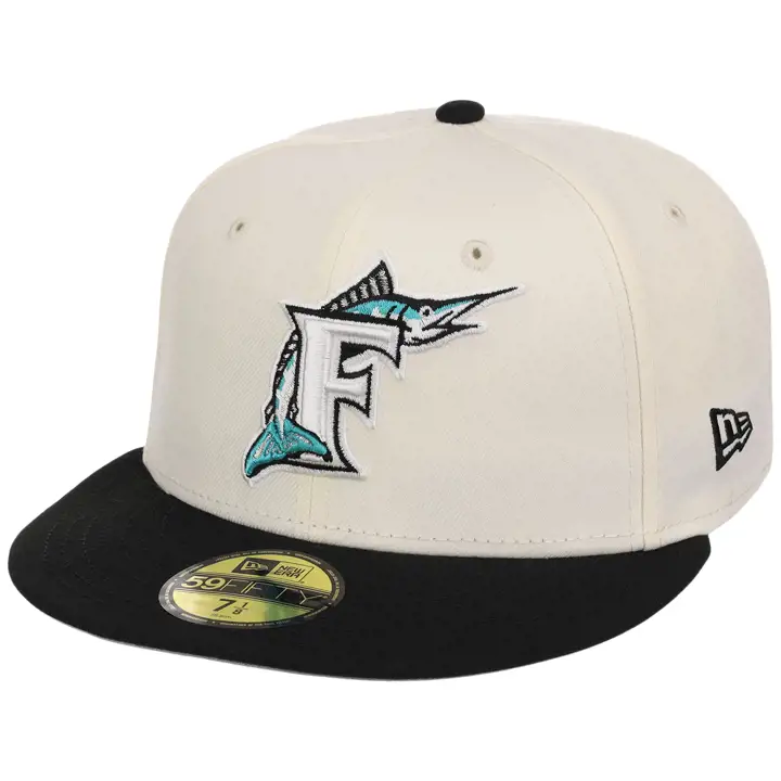 FLORIDA MARLINS MLB Chrome OTC Pop 59FIFTY Chrome/Noir/Gris