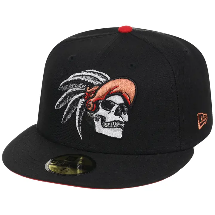 Mexico LHD MEX Aztec Head 59FIFTY BLK/BLK/RED