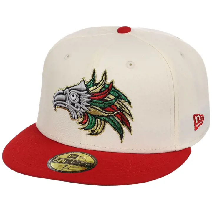 Mexico LHD MEX Aztec 59FIFTY CHROME/ROUGE/VFRN