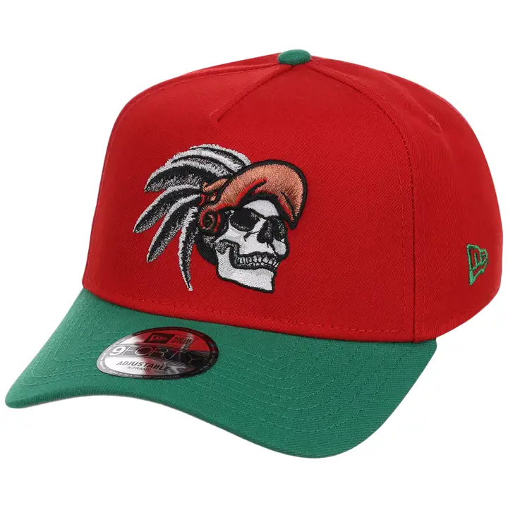 Mexique GAUCHE MEX Tête Aztèque 9FORTY AF ROUGE/VERT FONCÉ/GRIS