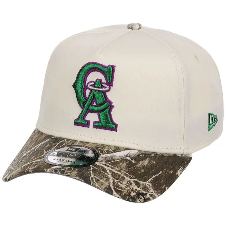 ANAHEIM ANGELS MLB Chrome Tree 9FORTY AF Chrome/Camo/Gry