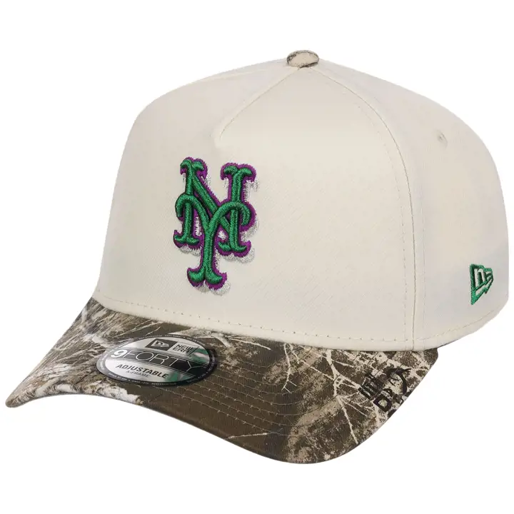 NEW YORK METS MLB Casquette 9FORTY AF Chrome Tree Chrome/Camo/Gris