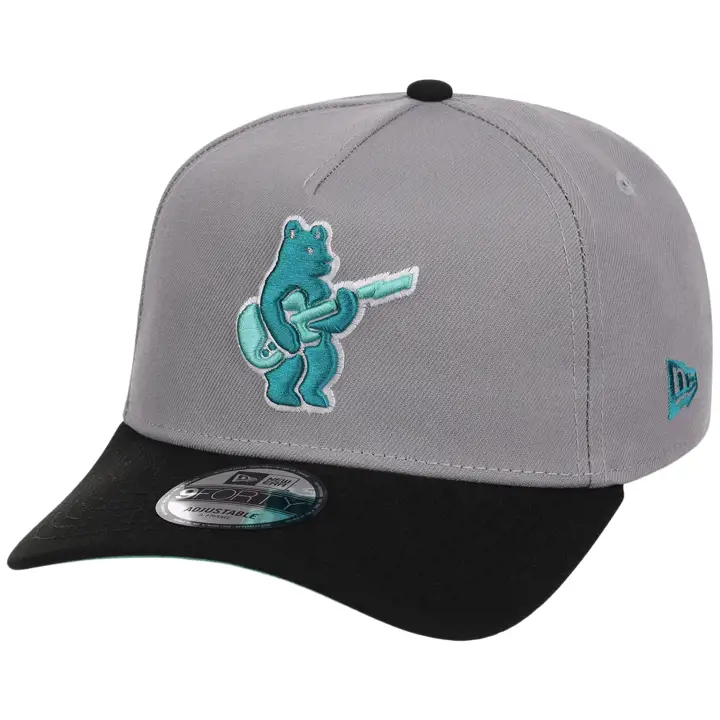 CHICAGO CUBS MLB Casquette 9FORTY AF Verre Nuagé Gris/Noir/Menthe