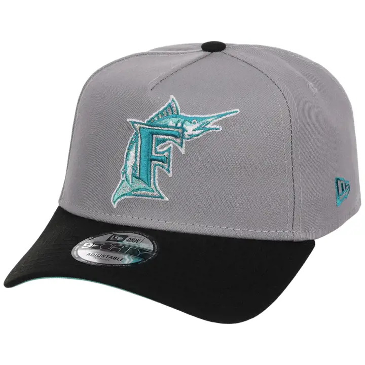 Casquette MIAMI MARLINS MLB Cloudy Glass 9FORTY AF Gry/Blk/Menthe