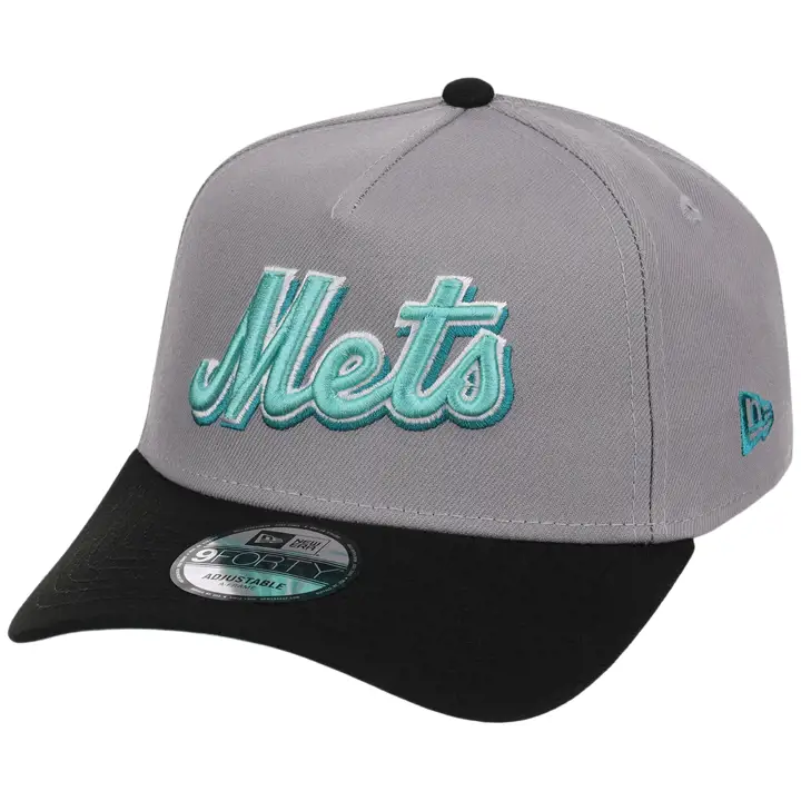 Casquette NEW YORK METS MLB Cloudy Glass 9FORTY AF Gris/Noir/Menthe