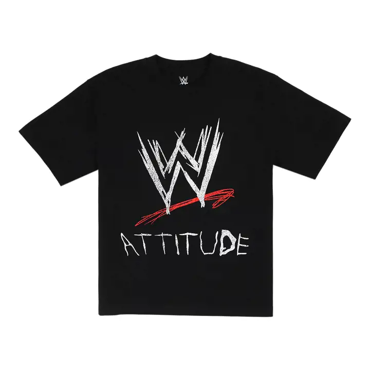 T-shirt WWE WWE Attitude Era 2 faces noir