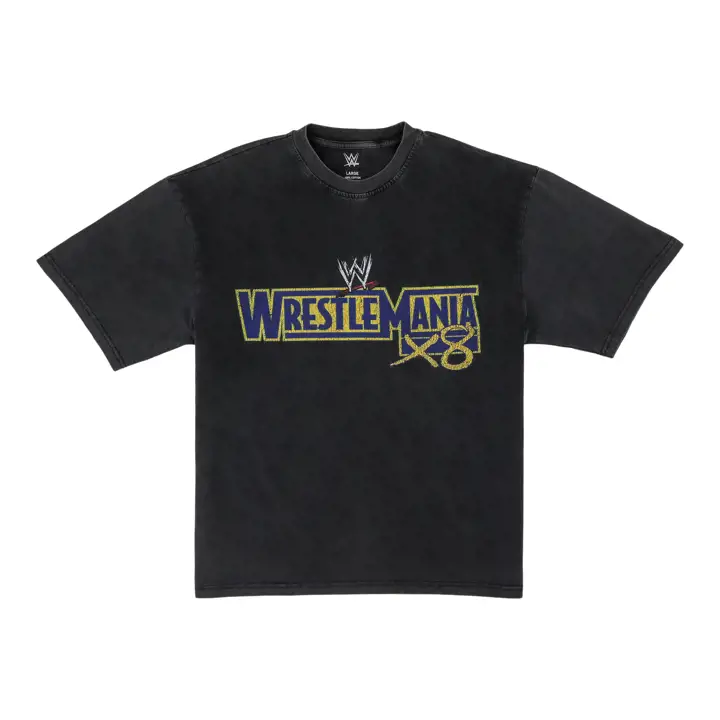 T-shirt double face WWE Wrestlemania Wrestlemania X8 NOIR