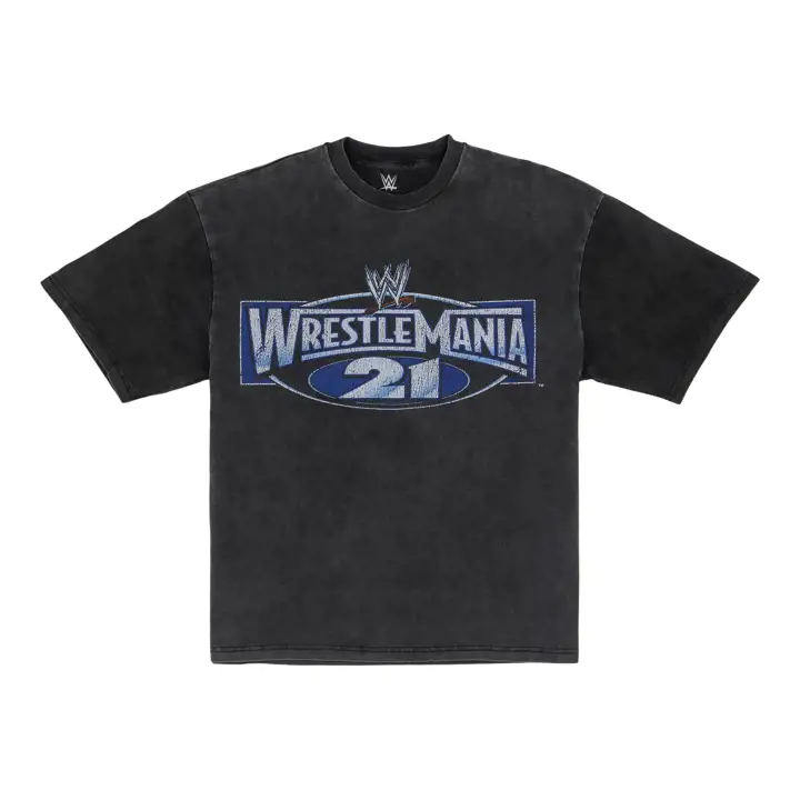 T-Shirt Double Face WWE Wrestlemania Wrestlemania 21 Noir