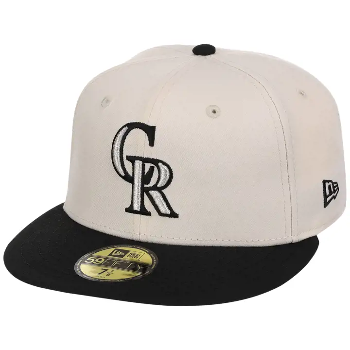 Colorado Rockies MLB USA 250e anniversaire 59FIFTY OFFWHT/BL