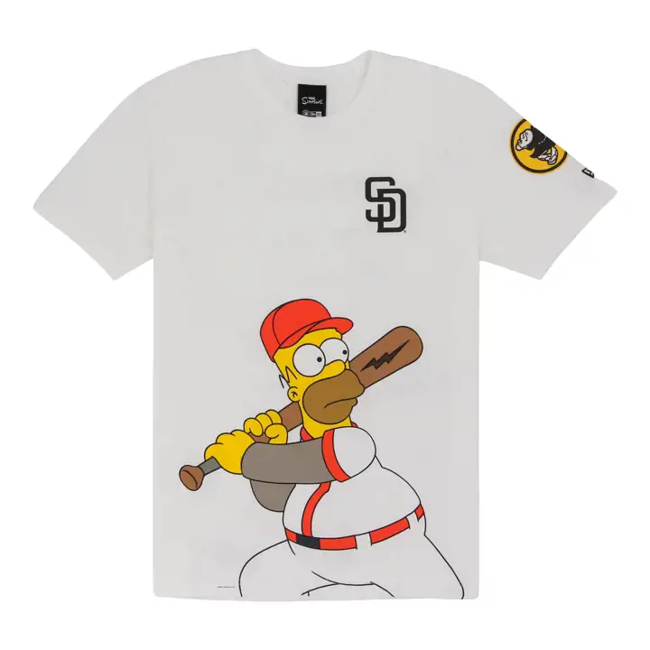 T-shirt San Diego Padres MLB NE x Simpsons Homer Wonderbat BLC