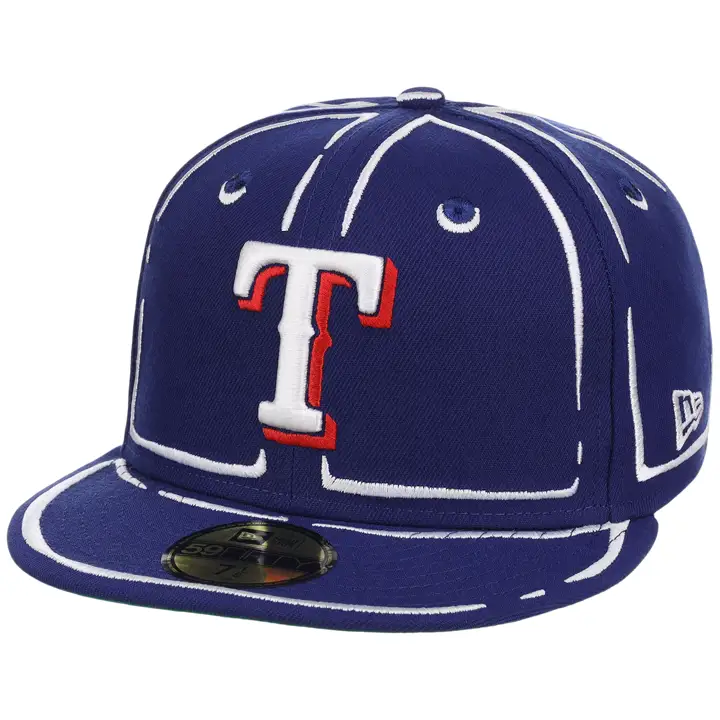 Texas Rangers MLB x Josh Vides Outline 59FIFTY RBL/RBL/KGRN