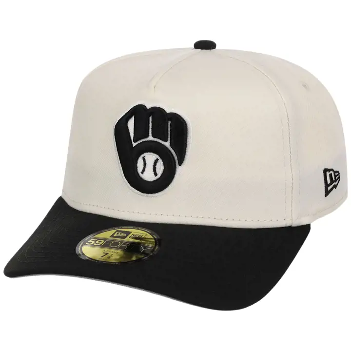 Milwaukee Brewers MLB Chrome Noir 59FORTY CHROME/NOIR/GRIS