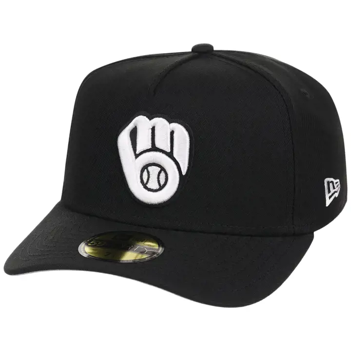 MILWAUKEE BREWERS MLB B-Dub 59FORTY NOIR/NOIR/GRIS