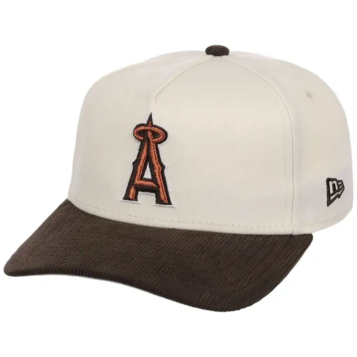 LOS ANGELES ANGELS MLB Chrome Walnut Cord 59FORTY CHROME/WLN