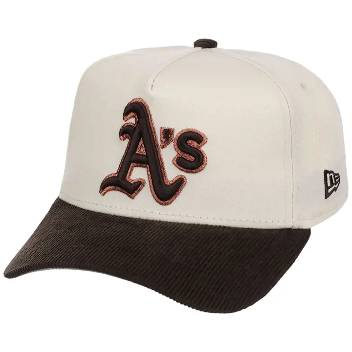 OAKLAND ATHLETICS MLB Chrome Walnut Cord 59FORTY CHROME/WLNT