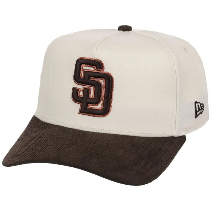 SAN DIEGO PADRES MLB Chrome Walnut Cord 59FORTY CHROME/WLNT/