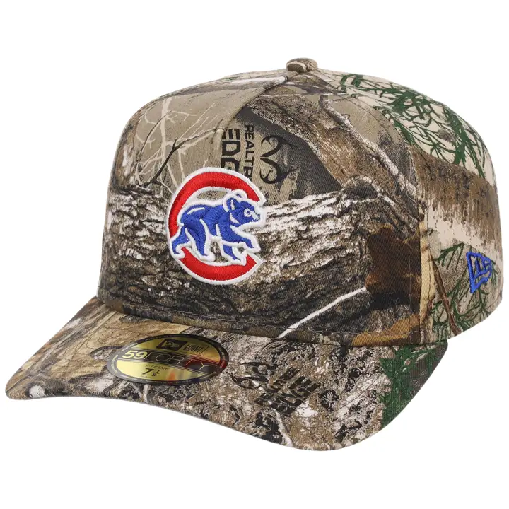 CASQUETTE 59FIFTY AJUSTÉE CHICAGO CUBS MLB REALTREE CAMOUFLAGE REALTREE/REALTREE/GRIS