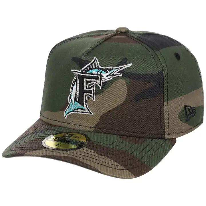 MIAMI MARLINS MLB LHD Woodland 59FORTY BOIS/BOIS/GRIS