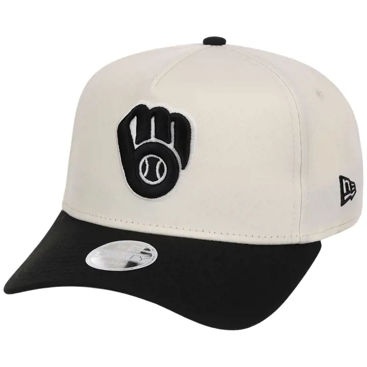 Milwaukee Brewers MLB NEW ERA CHROME/NOIR FEMME 9FORTY AF CHRO