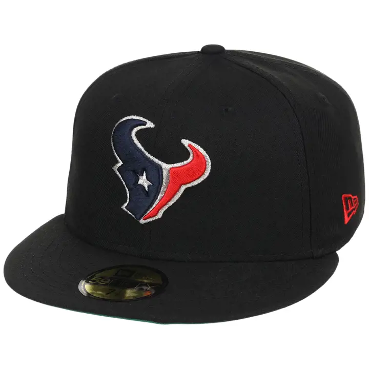 HOUSTON TEXANS NFL LHD Black Dome 59FIFTY BLK/BLK/KGRN