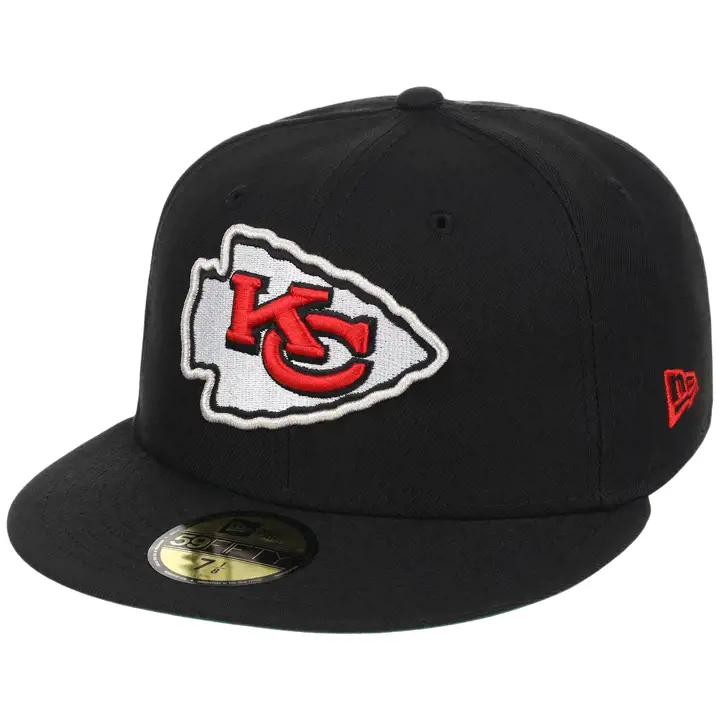 KANSAS CITY CHIEFS NFL LHD Black Dome 59FIFTY BLK/BLK/KGRN