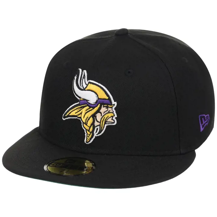 MINNESOTA VIKINGS NFL LHD Casquette Noire Dome 59FIFTY BLK/BLK/KGRN