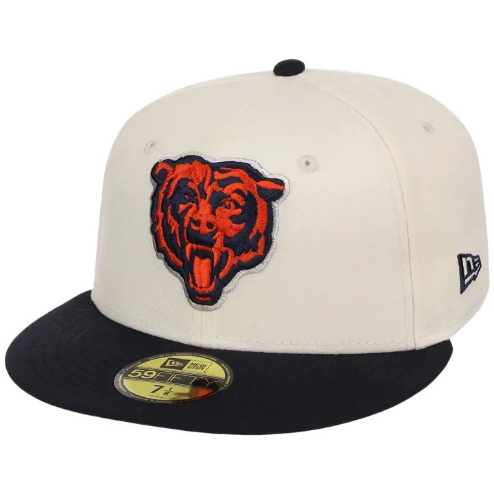 CHICAGO BEARS NFL LHD Chrome OTC 59FIFTY CHROME/NAVY/KGRN