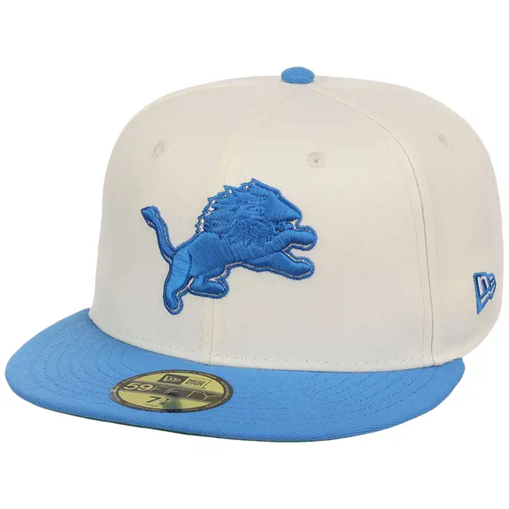CASQUETTE DETROIT LIONS NFL LHD Chrome OTC 59FIFTY CHROME/BLEU/VERT FONCÉ
