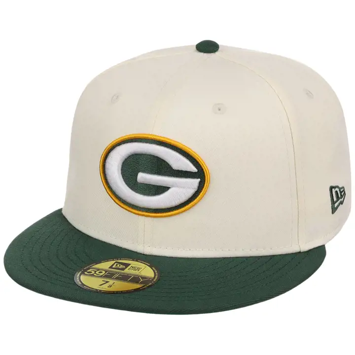 GREEN BAY PACKERS NFL LHD Chrome OTC 59FIFTY CHROME/VERT/VVERT