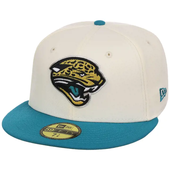 JACKSONVILLE JAGUARS NFL LHD Chrome OTC 59FIFTY CHROME/TEAL/