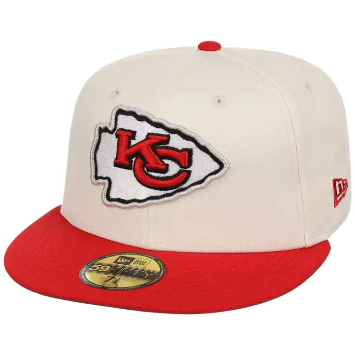 KANSAS CITY CHIEFS NFL LHD Chrome OTC 59FIFTY CHROME/ROUGE/KGR