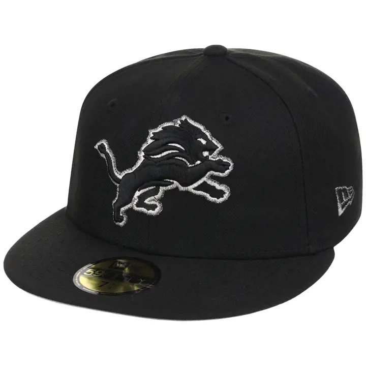 Casquette DETROIT LIONS NFL LHD Liquid Titanium 59FIFTY NOIR/NOIR/GRIS