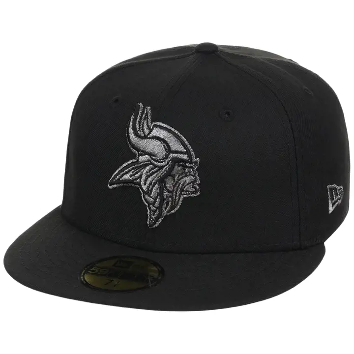 MINNESOTA VIKINGS NFL LHD Liquid Titanium 59FIFTY BLK/BLK/GR