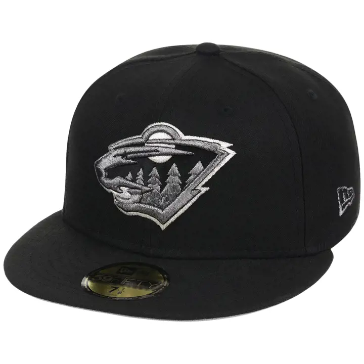 MINNESOTA WILD LNH Latéral Gauche Titane Liquide 59FIFTY NOI/NOI/GRI
