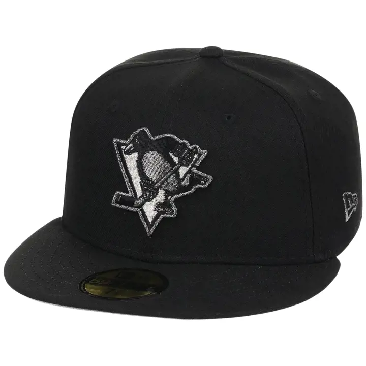 PITTSBURGH PENGUINS NHL GAUCHER Titane Liquide 59FIFTY NOI/NOI/