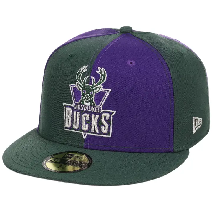 MILWAUKEE BUCKS NBA LHD Pinwheel 59FIFTY MULTI/DKGRN/GRY