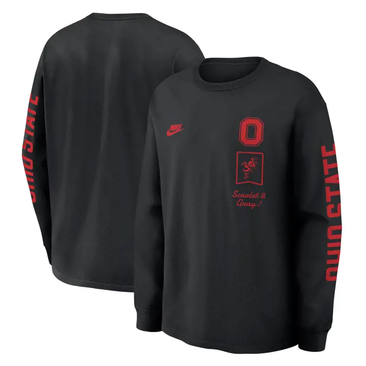 T-shirt à manches longues Ohio State Buckeyes NCAA Max 90 Legacy Multi Hit HO26
