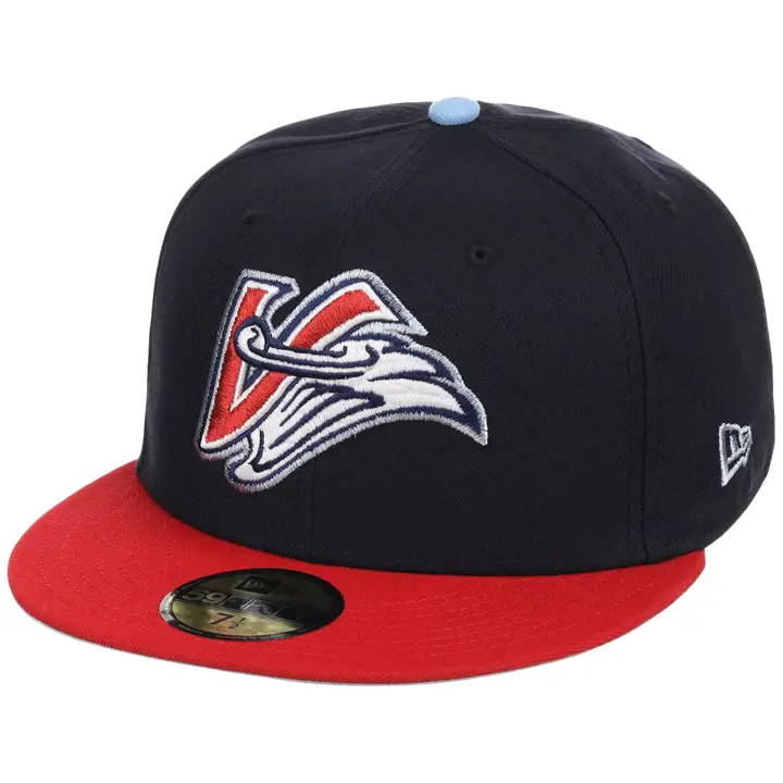 59FIFTY MLB Anaheim Angels Logo Retourné Gaucher Marine/Rouge/Gris